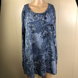 Susan Graver printed modal tunic size S NWOT